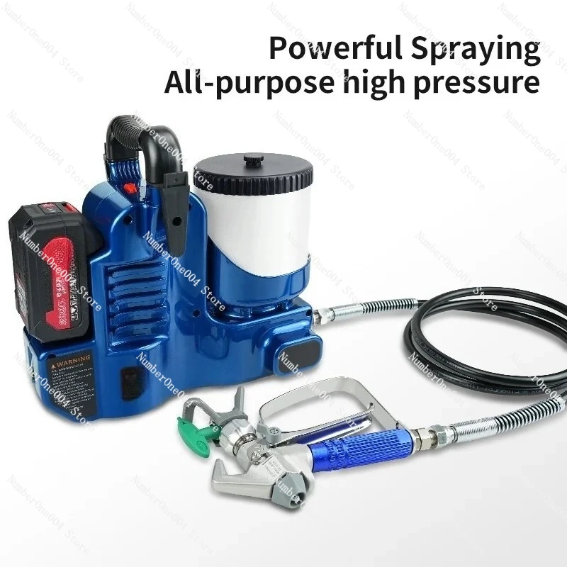 High-pressure Lithium Battery Airless Sprayer Electric Charging Paint Small Backpack Spray 6 Adjustable Speeds Painting Machine