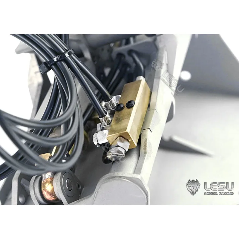 LESU RC 1/14 Metall-Kippmulde für Hydraulikbagger Lader Muldenkipper für SCANIA MAN VOLVO Anhänger Kipper DIY-Teile – Detail 11