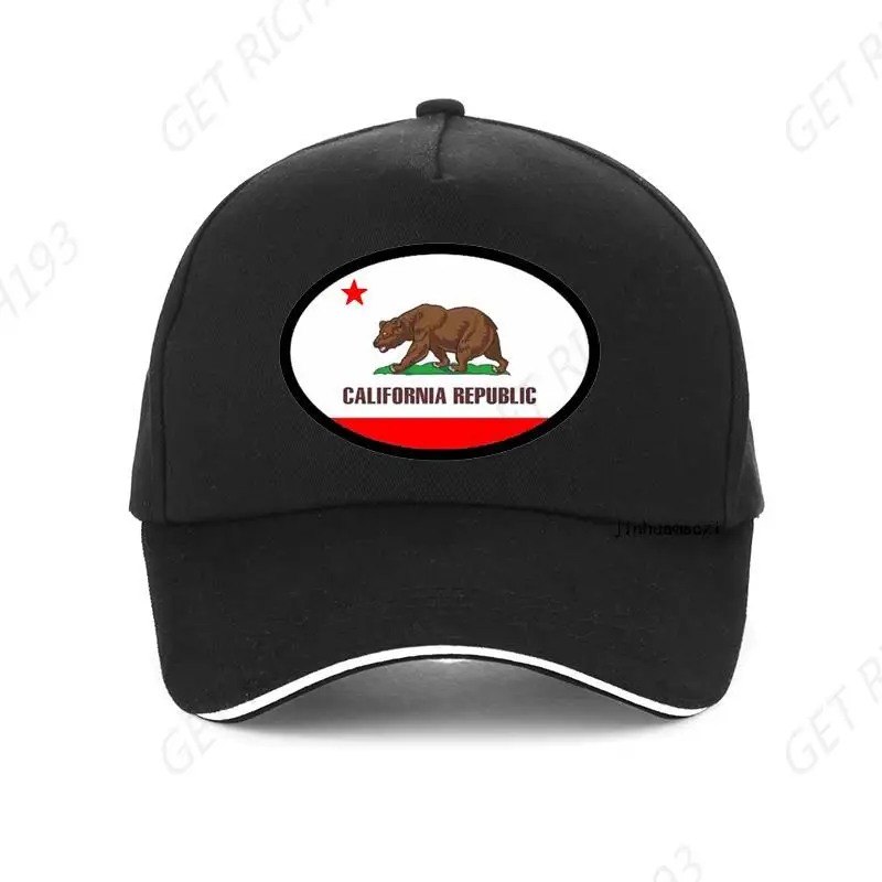 

California Trucker Cap Men Bear California Republic Flag Hat Men Women New United States State Flagsbaseball Cap Summer