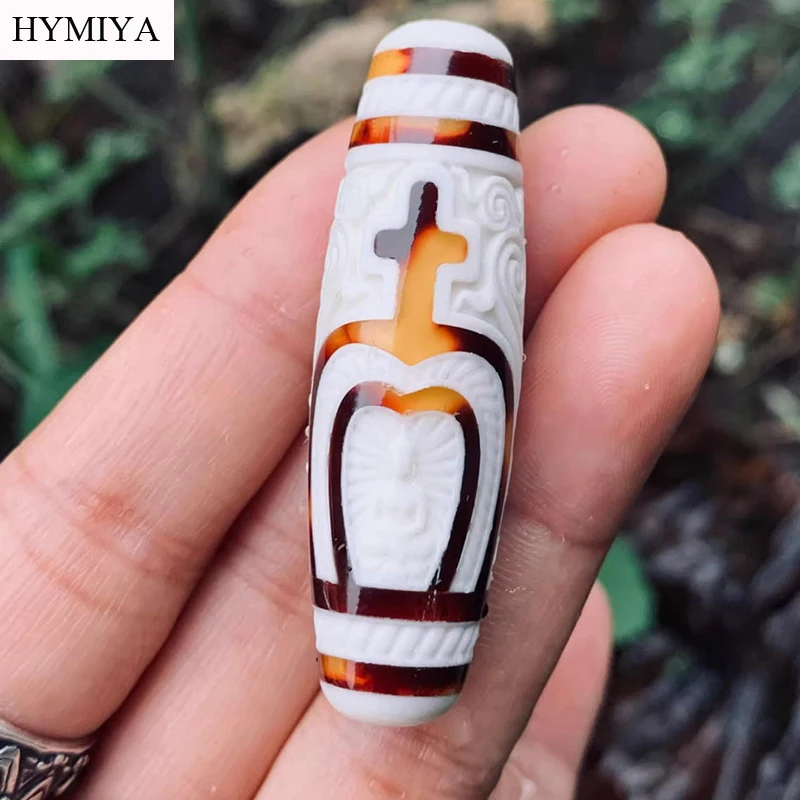 Handcrafted Tibetan Buckhorn DZI Beads Buddhist Vase Symbol DZI Bead