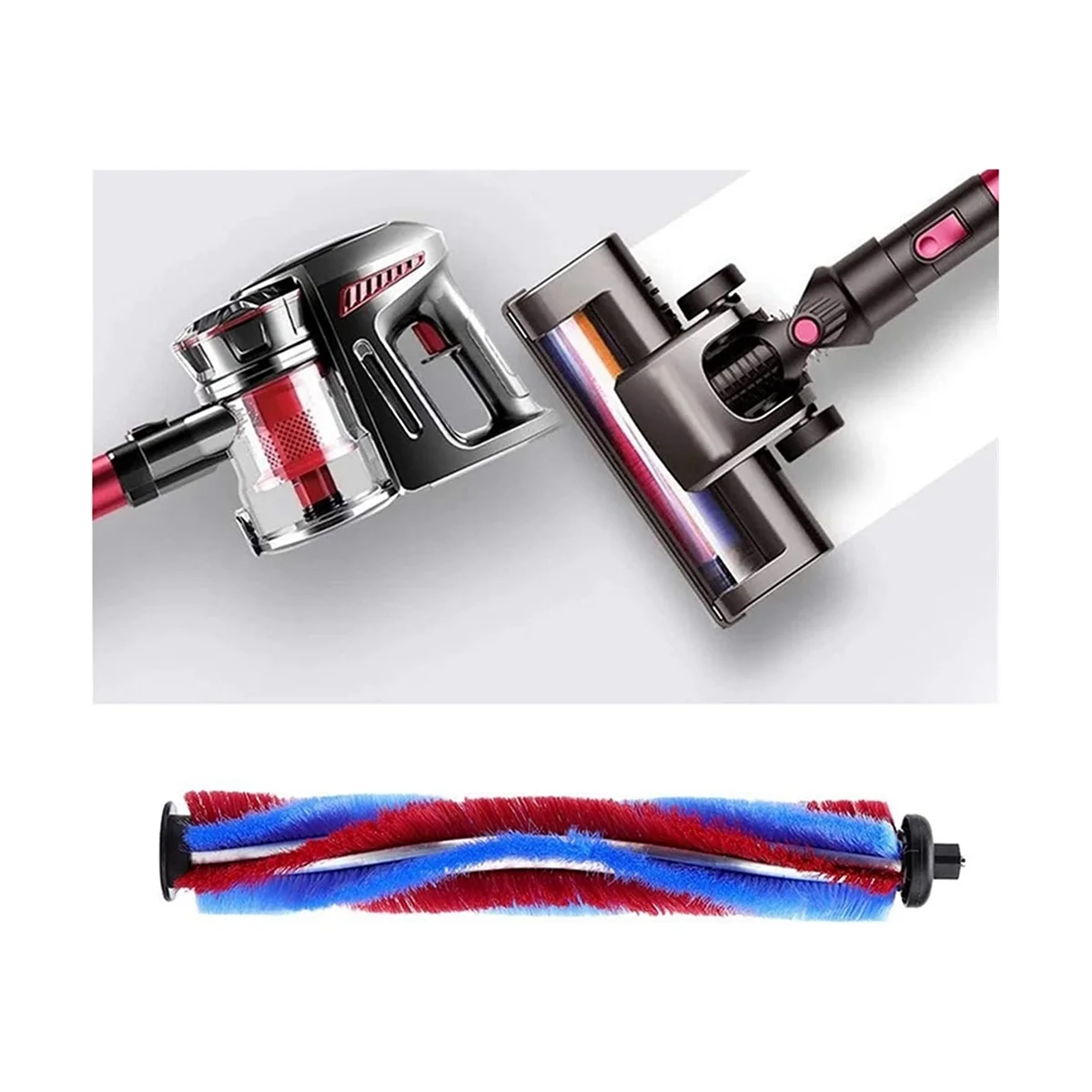 4 قطع من ملحقات استبدال فرشاة المكنسة الكهربائية اللاسلكية، مجموعة استبدال الفرشاة الرئيسية، أدوات التنظيف المنزلية