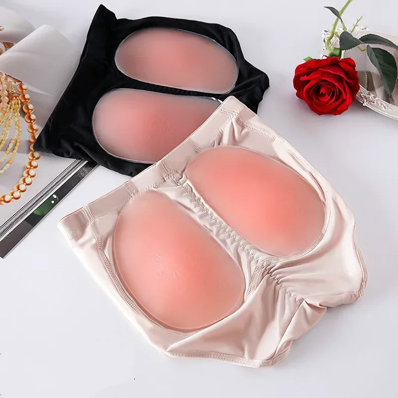 Women Removable Silicone Pads Panties Fake Ass Enhancers Butt Lifter Shaper Breathable Mesh Control Thigh Underwear OI3646