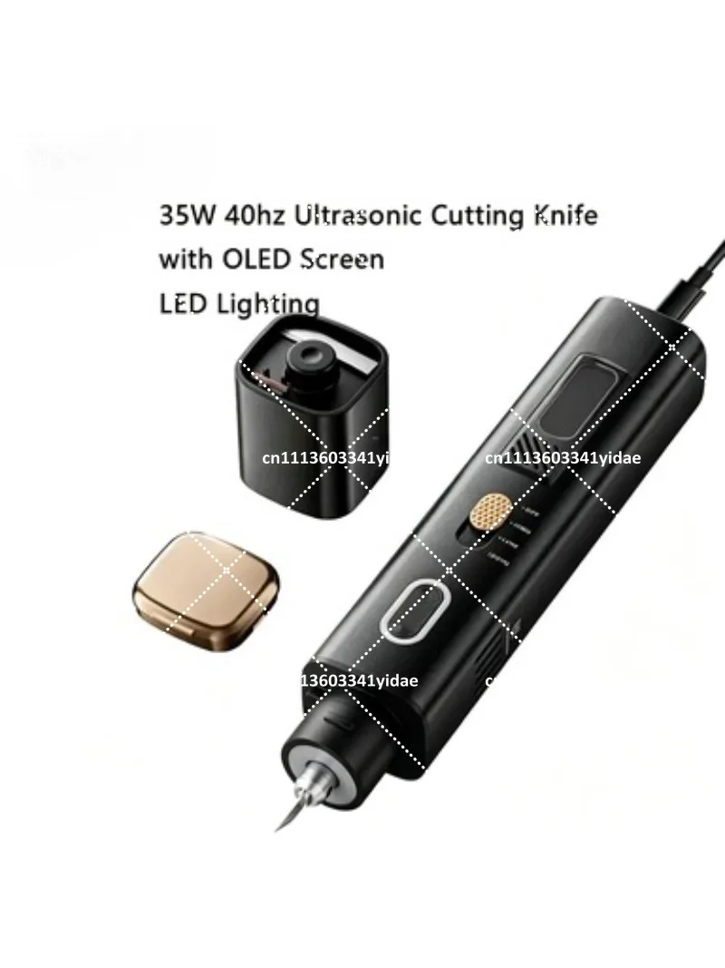 35W 40kHz Ultrasonic Cutting Knife with OLED Screen LED Lighting Multi-function Glue Removal Line Cutting Polishing Pen