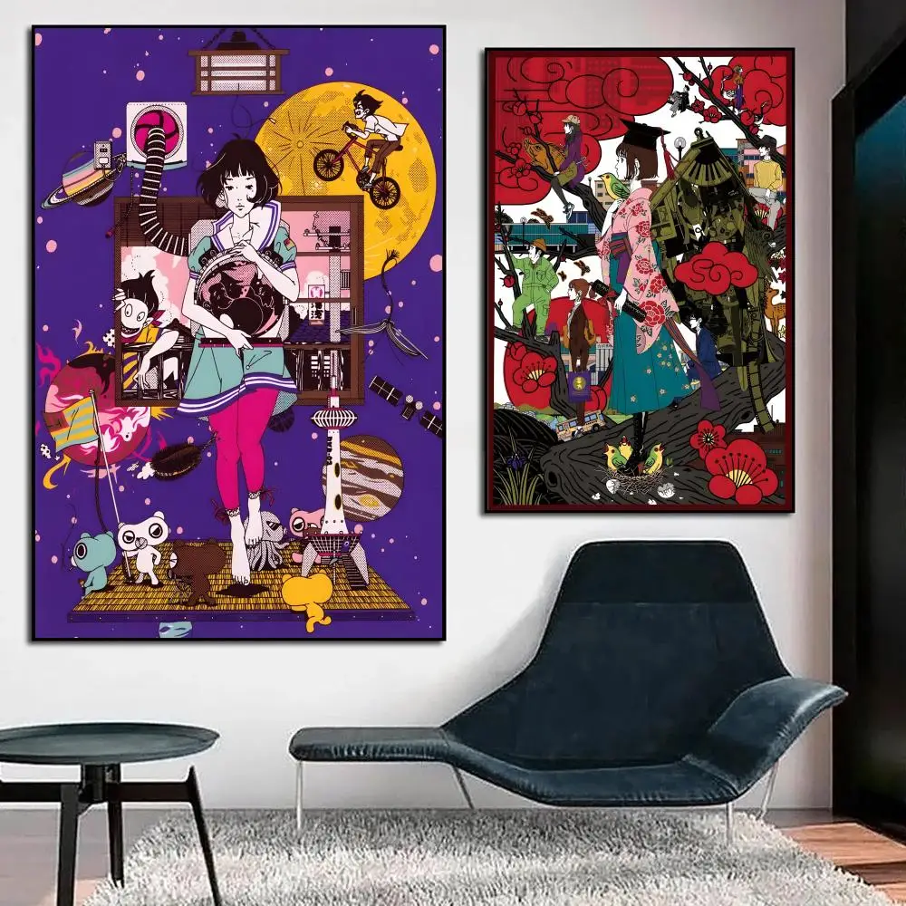The Tatami Galaxy Poster HD Art Sticky Wall Waterproof Home Anime Movie Singer Living Room Bedroom Bar Aesthetic Decoration