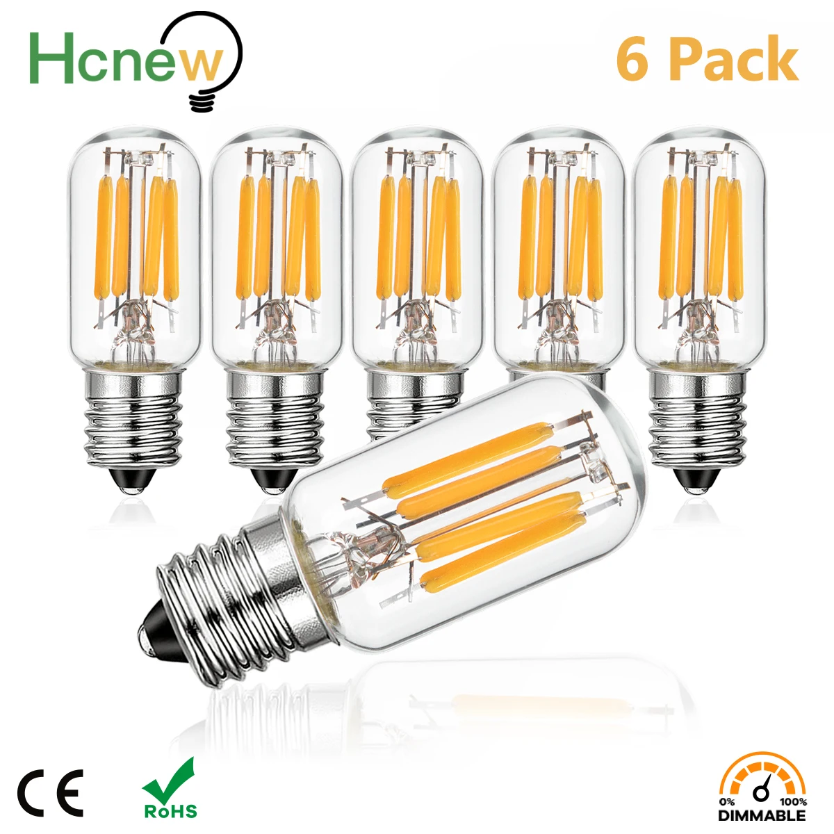 

T20 Dimmable Edison Led bulb 220V 110V 2W E12 E14 Mini Tubular For Salt Lamp Vintage Chandelier Decoration Indoor Filament Bulbs