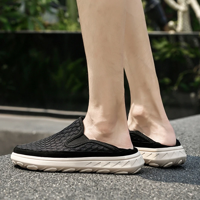 2026 Summer Hollow Out Loafers Men Casual Shoes Breathable Mesh Man Moccasins Men's Flat Sneakers Slip On Flats Driving Shoes