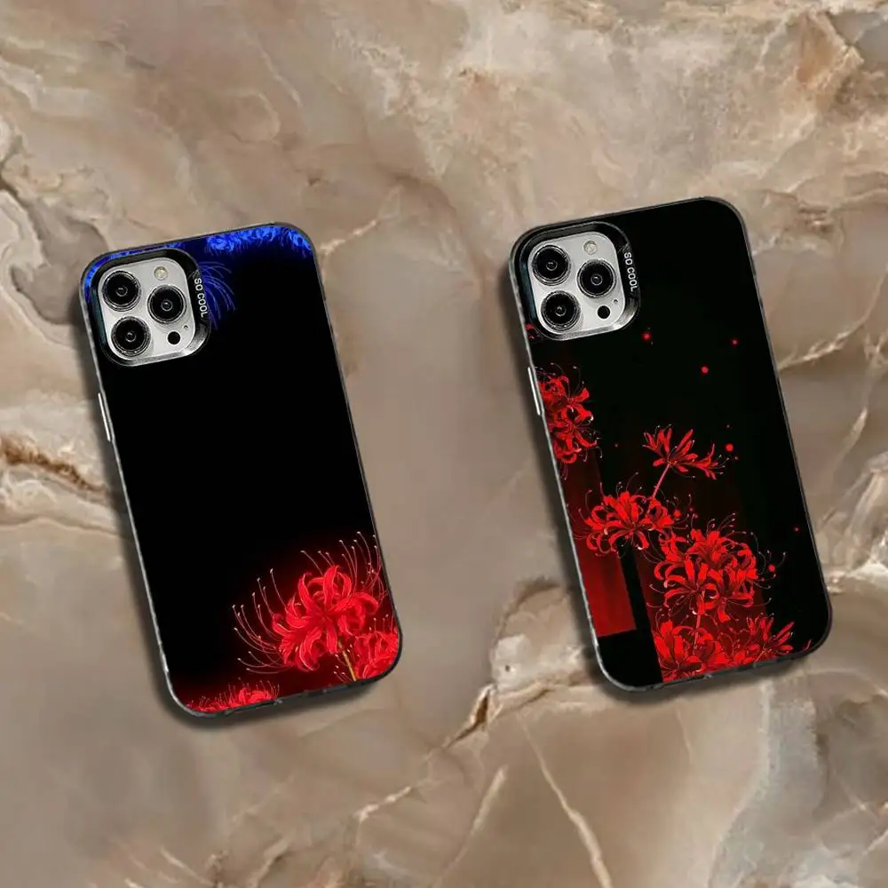 

Tokyo G-Ghoul Red Spider Lily Phone Case For iPhone 16,15,14,13,12,11,Mini,Pro,SE,MAX White Matte Shockproof Cover