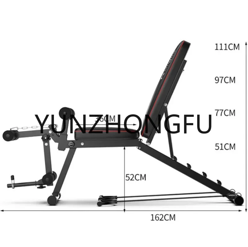 Bench Press Adjustable Floor Bench Multi-Family Fitness Equipment Fitness Bench Exercise