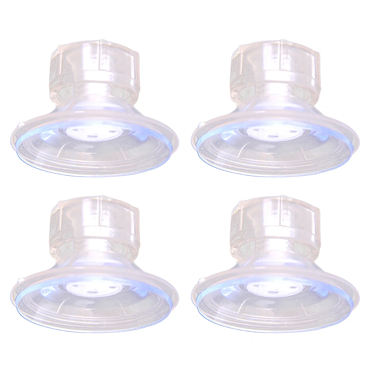 Suction Cup, 4PCS Glass Suction Cup Sucker Pads Without Hooks, Clear