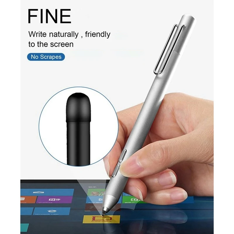 Canetas de alta Sensibilidade Recarga, Sensitive Fine Rubber Nib, Substituição para Microsoft Surface Pro4 5 6 7 Livro, 3 PCs