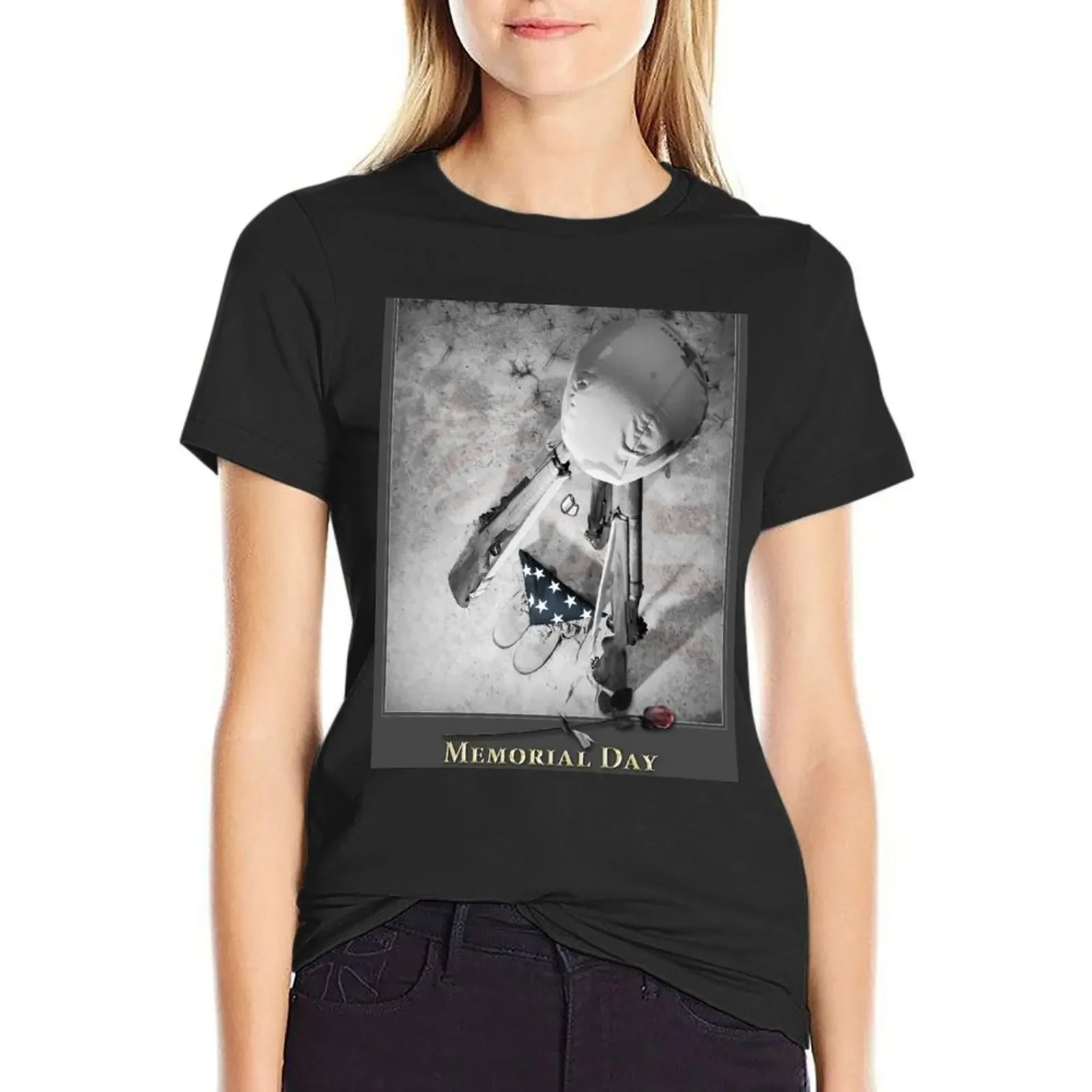 

Memorial Day 2017 T-Shirt quick-drying heavyweights Aesthetic clothing vintage clothes Women clothes
