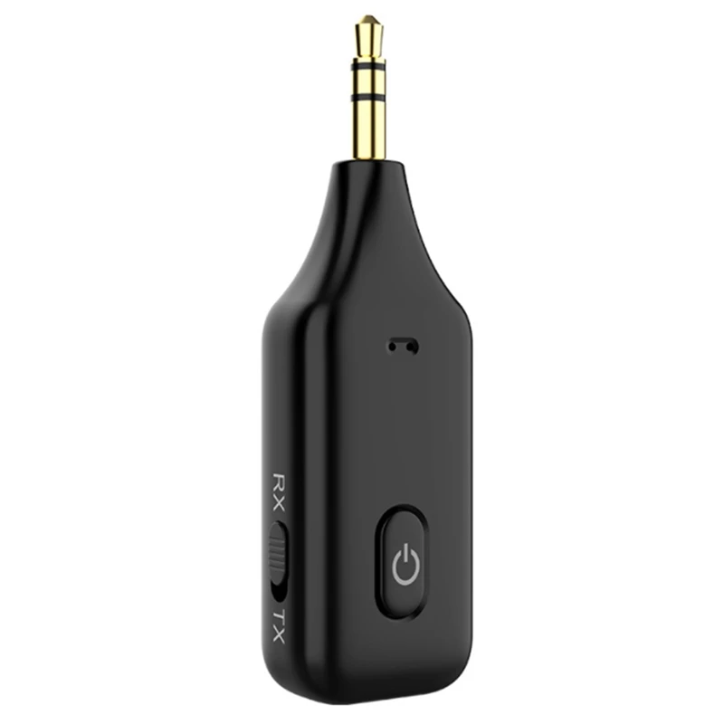 Transmisor y receptor Bluetooth 5,1 3 en 1, adaptador de Audio estéreo inalámbrico de 3,5 Mm, Aux, manos libres para altavoz de coche y TV