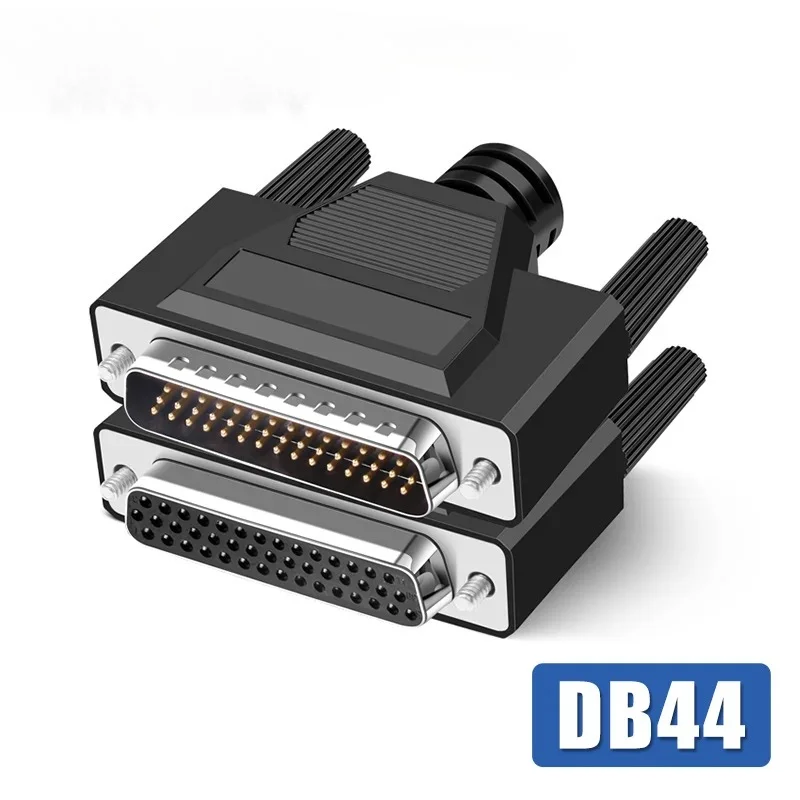 3 Rows DB44 Pin Welding Server Plug Wire Connector Male Female Head Terminals Solid Needle 44Pin Industrial Gold Plating Socket
