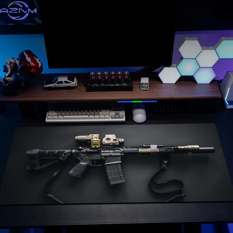 Tactical Gun pattern large Mouse Pad Desk Mat Non-Slip Durable gaming mats with Stitched Edge HD printing keyboard mousepads