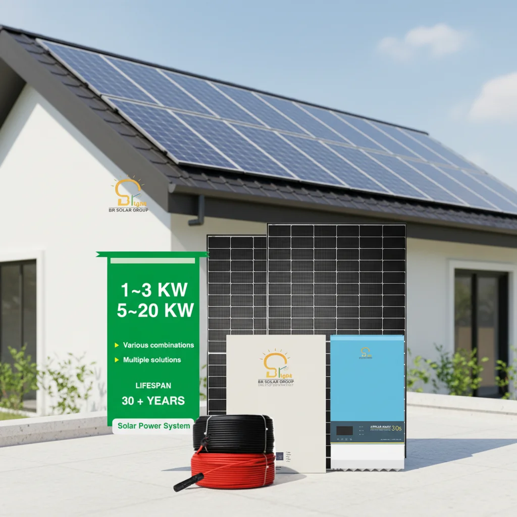 SOLAR Home ESS Battery Energy Storage 15kwh 5kw on and Off-grid Solar Power System with Solar Panels