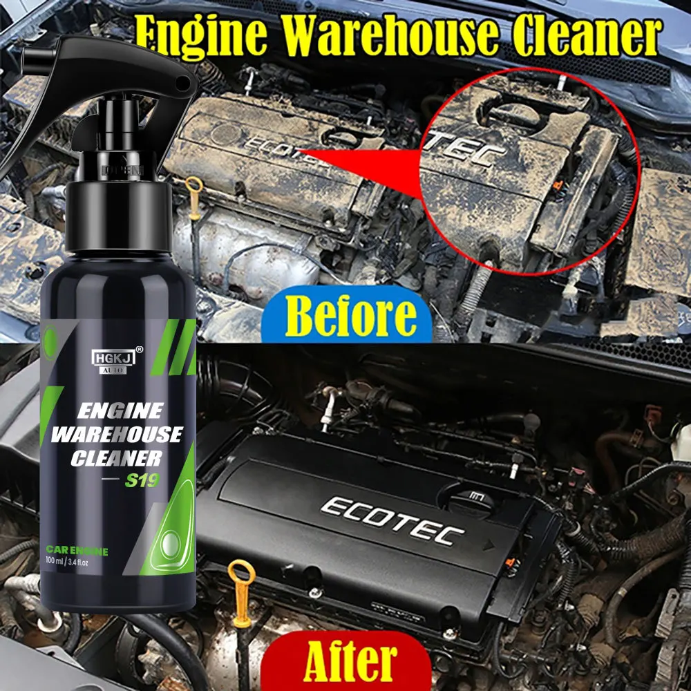 Engine Cleaner Spray Car Care Heavy Oil Dust Cleaning Spray for Engine Bay Powerful Decontamination Degreasing Cleaning Tool