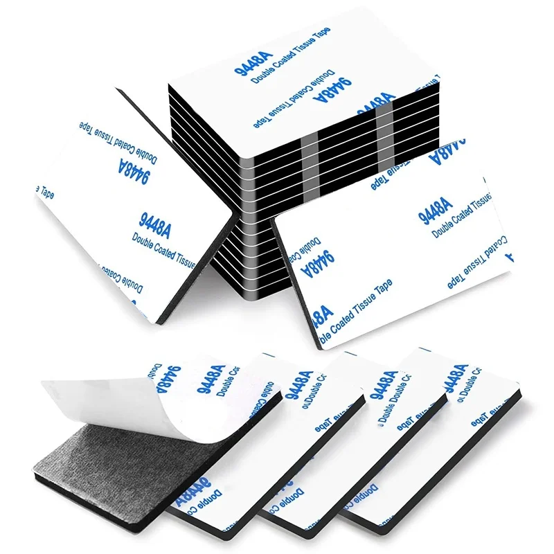 60Pcs/Mixed Double Sided Foam Tape Strong Sticky Pads No Trace Adhesive Mounting Squares For Home Wall Car Office Decor Supplies