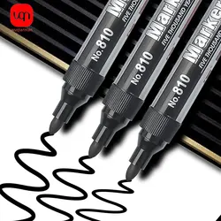 WQN-2/5/10PCS Permanent Markers With Fast-Drying Black Ink For Wood, Glass, And Metal Fade-Resistant And Dries Quickly