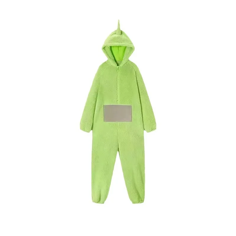 Teletubbies Kawaii الإبداعية الكرتون منامة للبالغين والأطفال الذكور/الإناث عيد الميلاد الترفيه ارتداء مريحة النوم دعوى