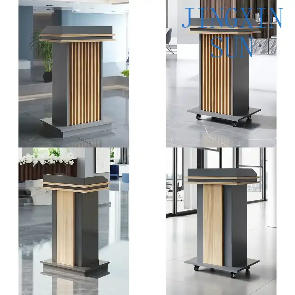 Mobile Podium for Welcome Desk Reception Desk Lecture Hall Catering Service Guiding Station Concierge Counter Meeting Room