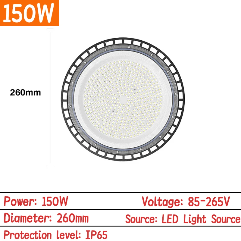Super Heldere 300W UFO LED Hoogbouw Verlichting AC265V Waterdichte Commerciële Industriële Markt Magazijn Garage Workshop Garage Lamp