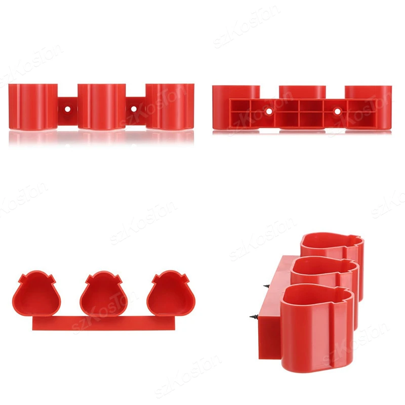 حامل البطارية أداة تخزين كتيفة ثابتة تركيب قاعدة رف شاشة مشبك لبطارية ماكيتا/ميلووكي/بوش 10.8/12 فولت #4