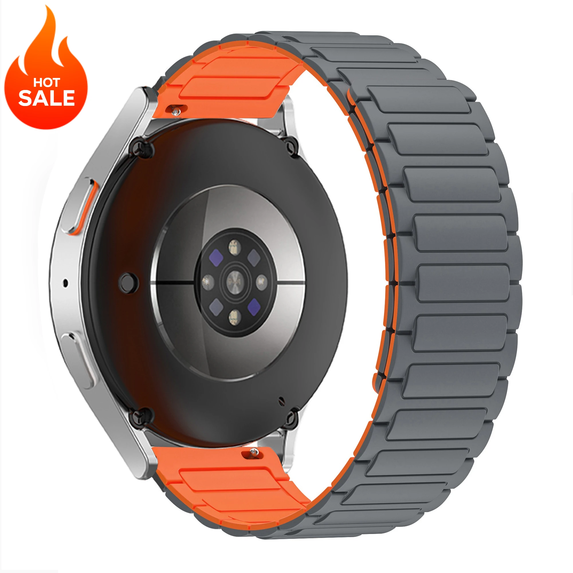 18mm 20mm 22mm Silikonarmband für Huawei Watch GT6 GT5 6Pro GT4 46mm Magnetband für Samsung Galaxy Watch 7 6 5 4 Classic 5Pro