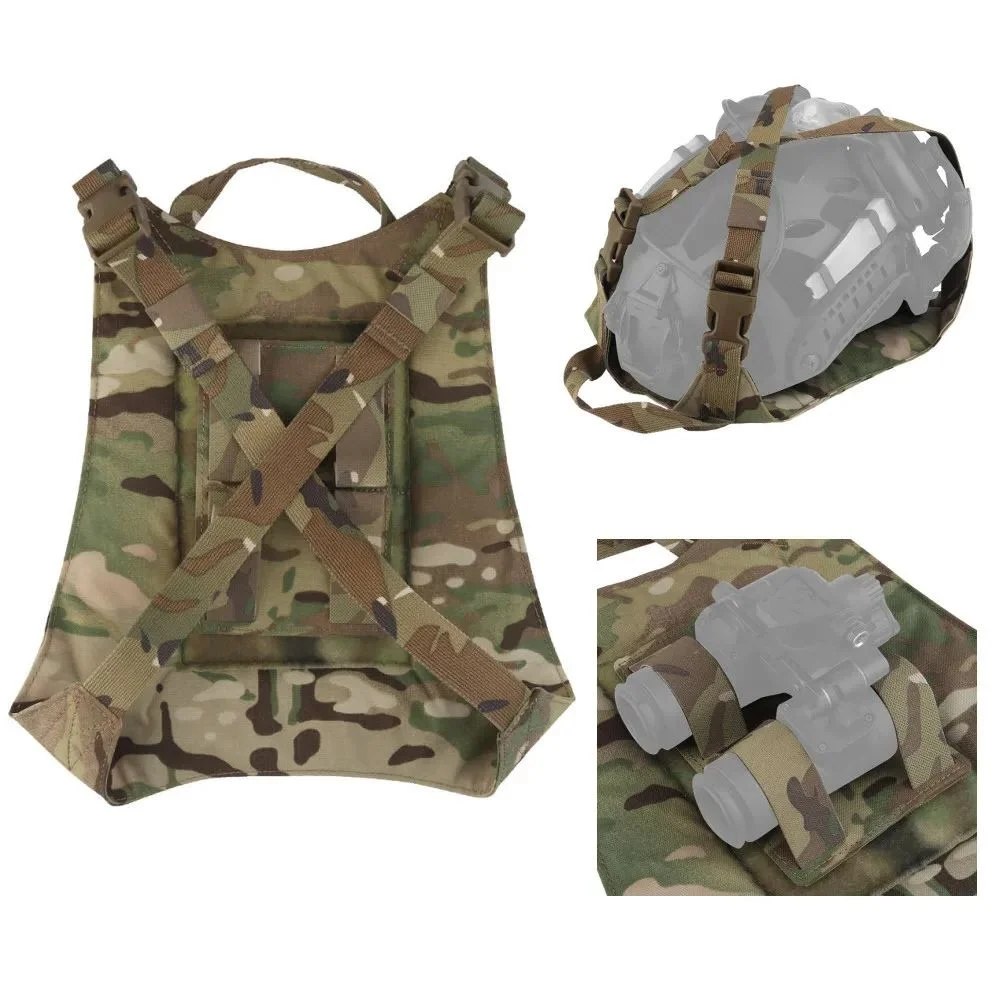 

Tactical Helmet Pouch Motorcycle Riding Helmet Bag Display Stand With Night Vision Device Fixing Strap Helmet Storage Bag