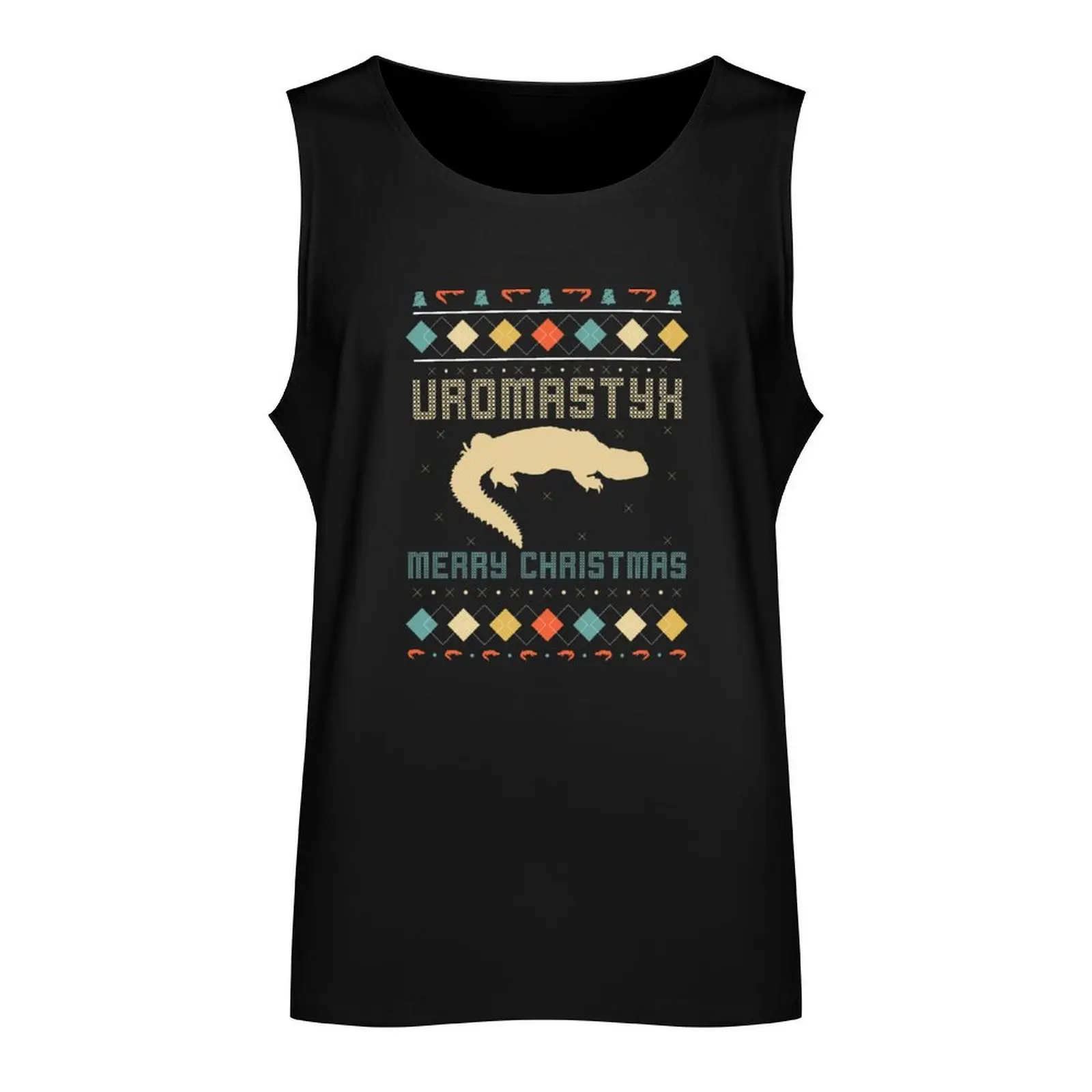 Uromastyx Ugly Christmas Sweater Santa Hat Dabb Lizard Mali Tank Top singlet for men Vests