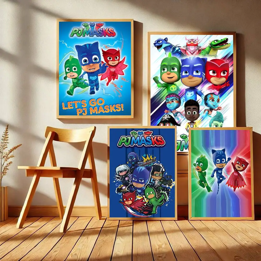 PJ Cool M-Masks Classic Movie Posters Vintage Room Bar Cafe Decor Stickers Wall Painting