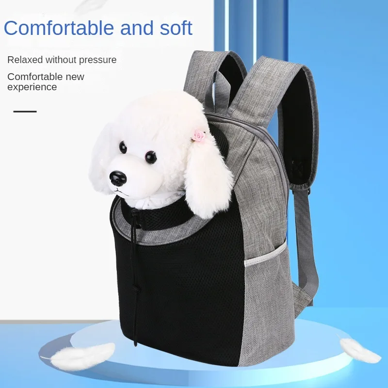 New pet out portable backpack cat dog space breathable cat bag chest pet cat and dog backpack