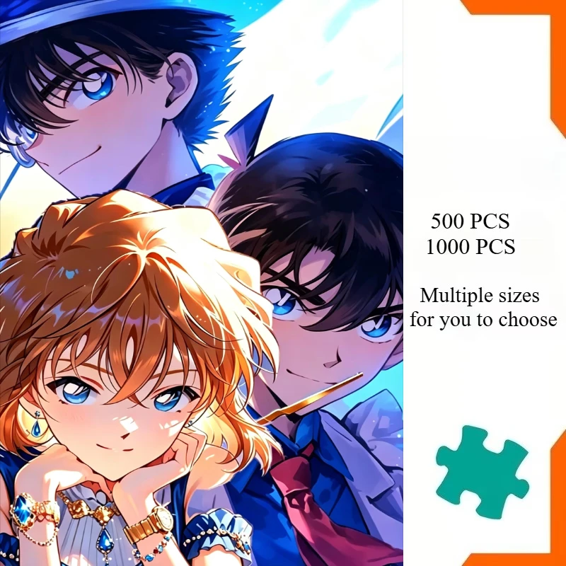 Adult Jigsaw Puzzle 1000 Pieces Puzzle Detective Conan Anime Character Paper Puzzle Decorative Painting Exercise Brain Thinking