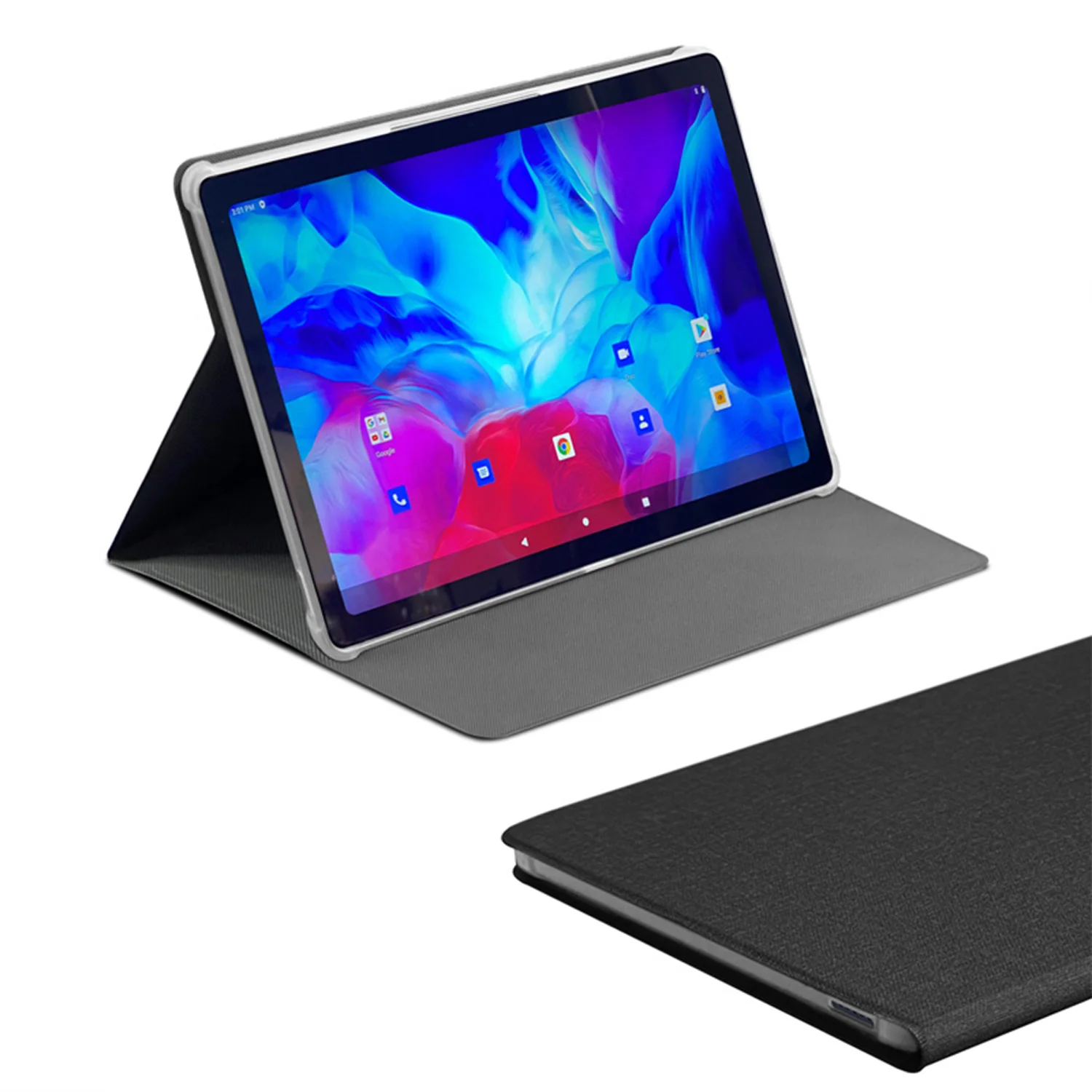 

New P37 Global Version 10.1 Inch Tablets Octa Core Android 11, 4GB+64GB, 5000mAh, 3G Dual SIM WiFi Tablet PC add Protective Case