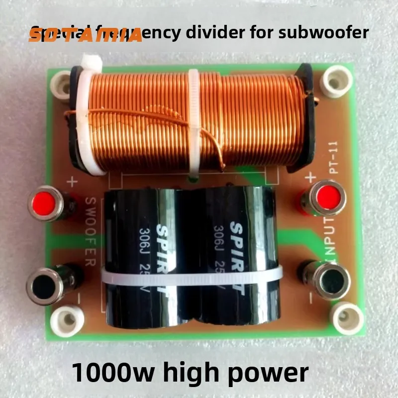 SOTAMIA 1PCS ซับวูฟเฟอร์เฉพาะตัวแบ่งความถี่ 1000W ซับวูฟเฟอร์พลังงานสูงพิเศษตัวแบ่งความถี่ลำโพงเสียง