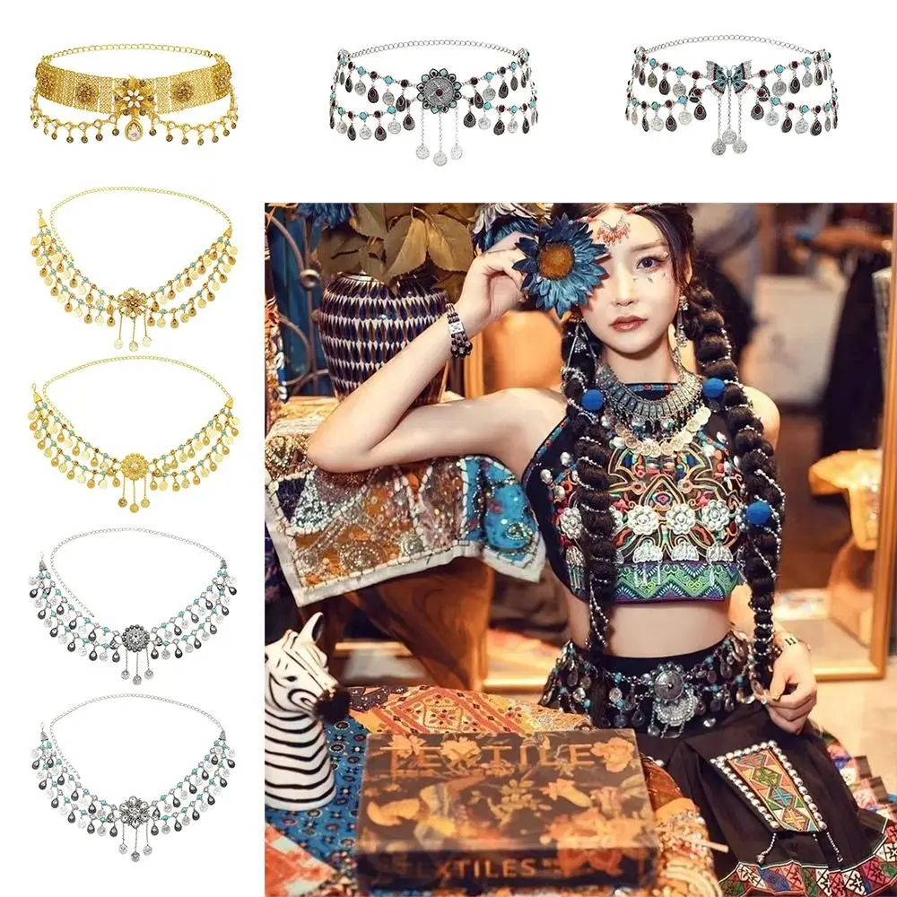 Creative Gift Alloy Waist Chain Ethnic Bohemian Body Chain Gold Color Dance Jewelry Jewelry Accessories