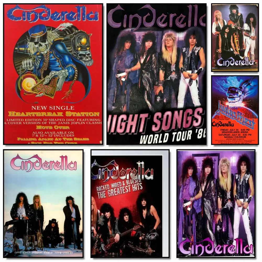 band C-Cinderella-A Painting Calligraphy Artwork for Home Bedroom Office Wall Decoration Gift