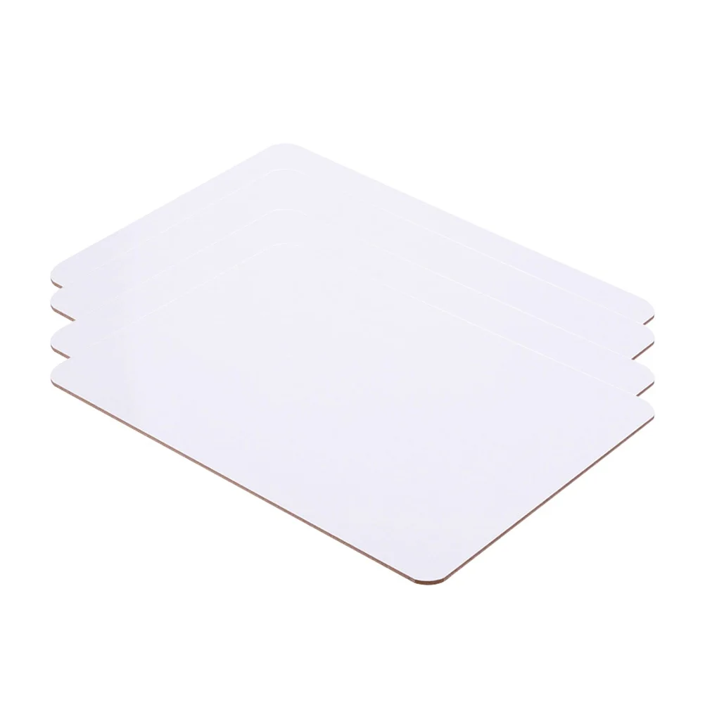 4 Pcs Sided White Universial Board Mini Dry Erase Boards Portable Lap Boards Easy Clean Reusable Student Learning