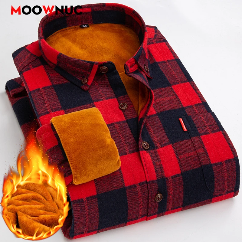 

Mens Clothing Shirt For Men Long Sleeve Casual Shirt Winter Camisas Blouse Men's Streetwear Autumn Streetdress Thick Hombre