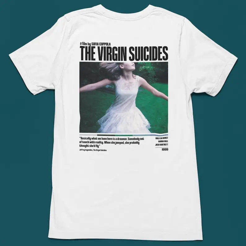 The virgin suicides shirt, aesthetic tee, Sofia Coppola, unisex tshirt, cult movie, movie fan, feminist t-shirt, Jeffrey