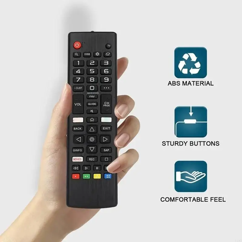 Replacement Remote AKB75675304 for 32LM570BPUA 32LM620BPUA Intelligent TVs Easy Setsup Enhances Stability F19E