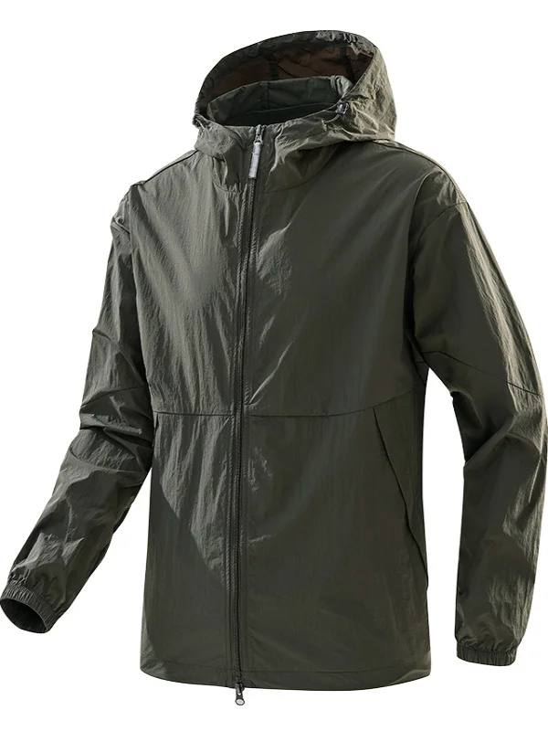 

Мужская летняя легкая дышащая быстросохнущая куртка из ледяного шелка для активного отдыха, защита от солнца, модная одежда для защиты кожи от солнца