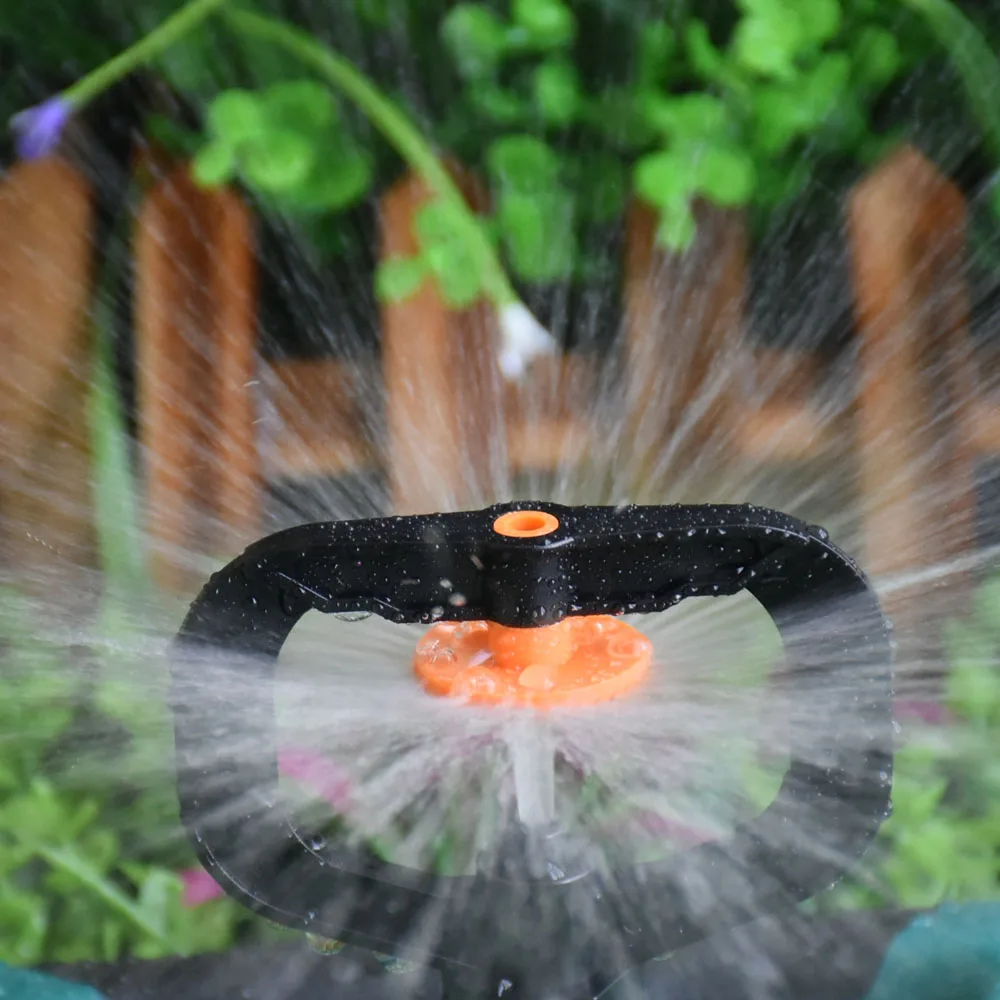 360 Degree Garden Lawn Sprinkler 1/2inch Male Thread Scattering Nozzle Automatic  Watering Irrigation With Nozzle Support