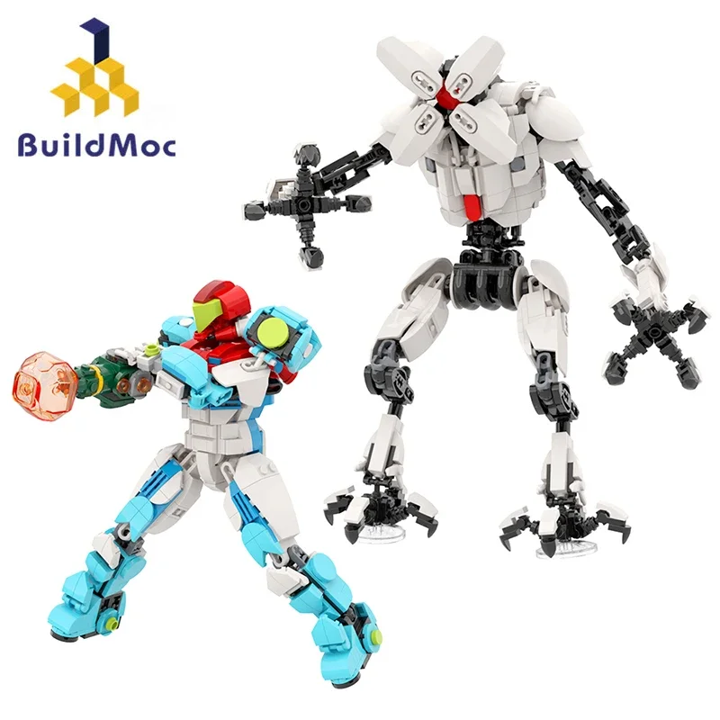 

Metroids Dreads Samused Building Blocks Sets Space Robot Movie Action Figure Bricks Model Mechanics Robot Building Blocks Toy