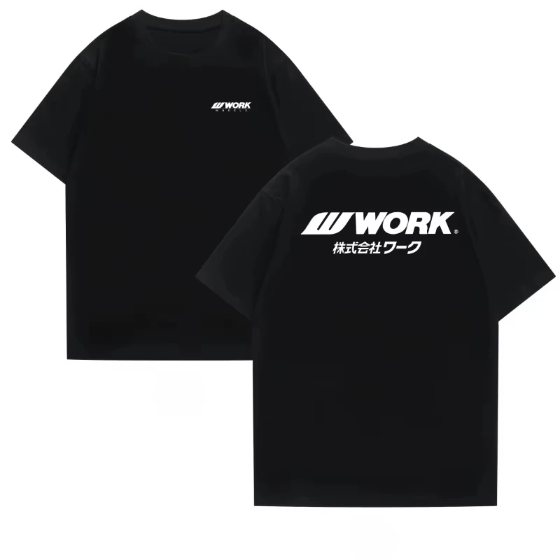 2026 new Summer work short-sleeved classic hub racing sponsorship clothing - Tire car fashionable modification style car T-shirt
