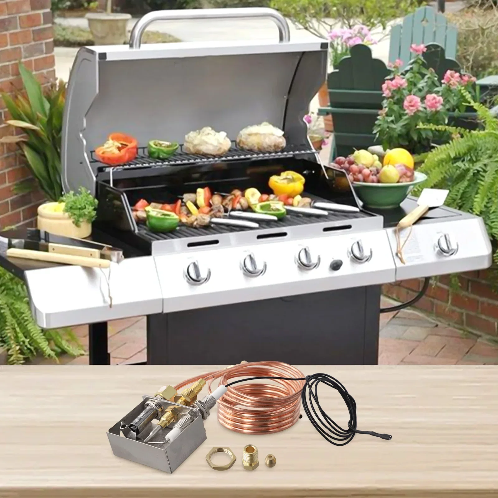 

For Gas Heaters Gas Ignition Kit Perfect For Outdoor Use Gas Collection Box Assembly Easy Installation Process