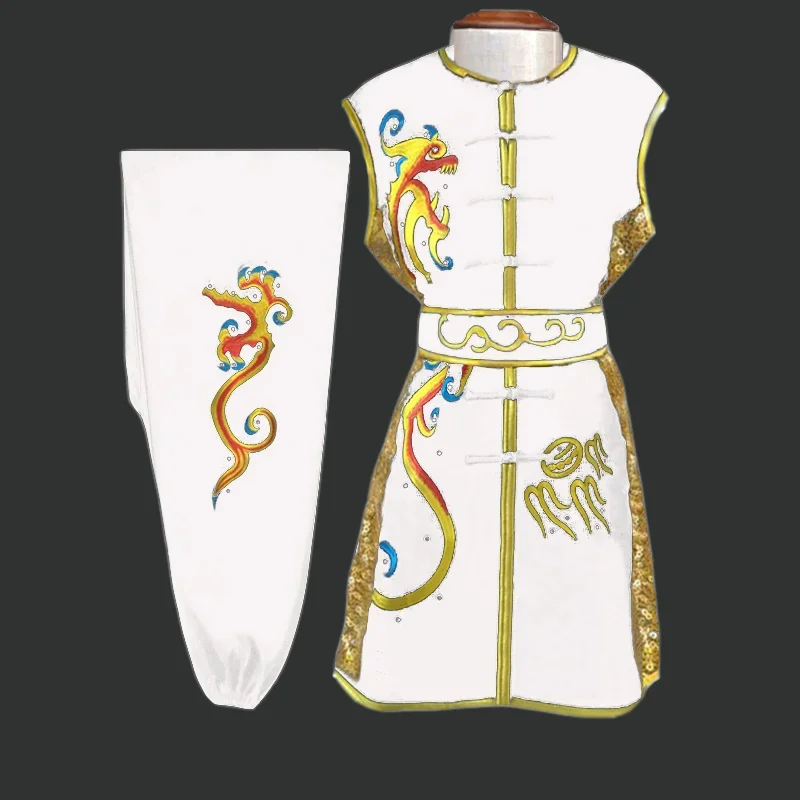 Wushu Clothing Kung Fu Dress Martial Art Uniform Tai Chi Clothes Embroidery Unisex Women And Men Children Kun Master 2024 New