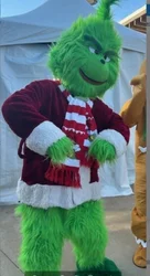 2029 Green furry monster costume Mascot Costume Party Advertising Ceremony Animal carnival perform props