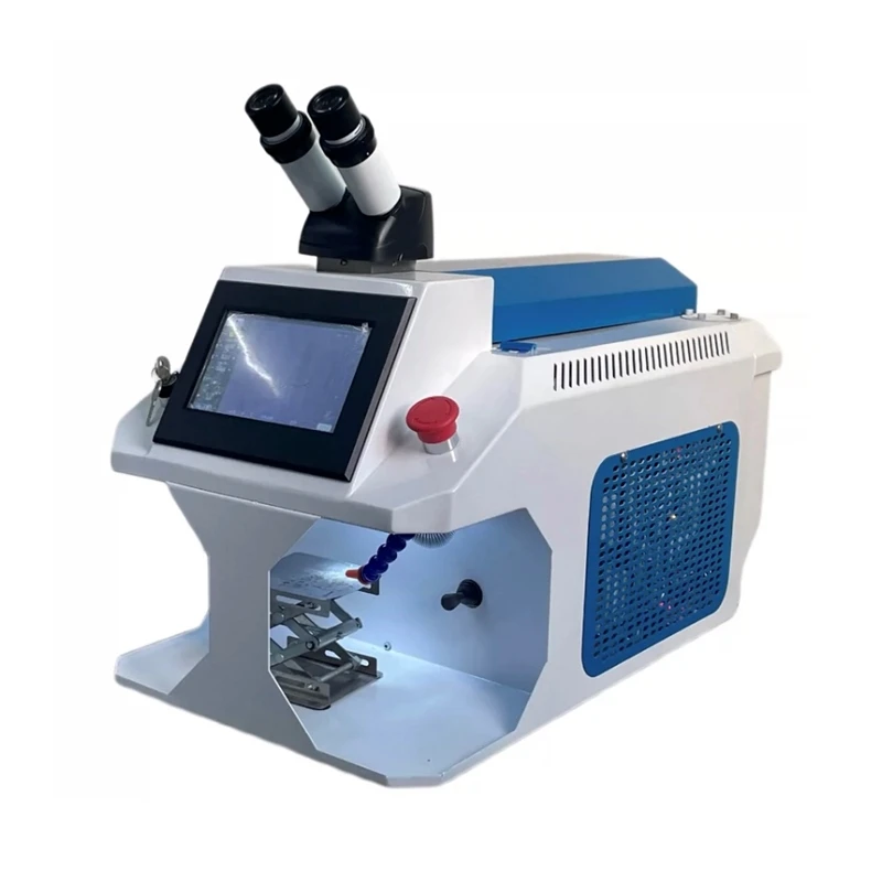 Saldatrice a punti per gioielli Micro saldatura laser LY Mini YAG Laser 200W Controllo touch screen per anello a catena in oro argento