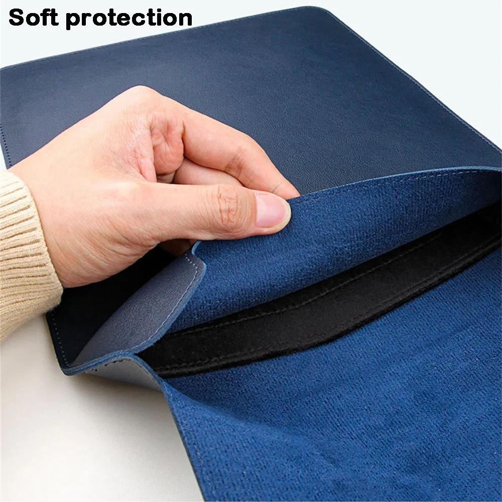 Image 6: Étui en cuir PU pour ordinateur portable, housse de support, pochette pour hommes et femmes 13 14 15 15.6 16 pouces pour Macbook Air Samsung HP Lenovo