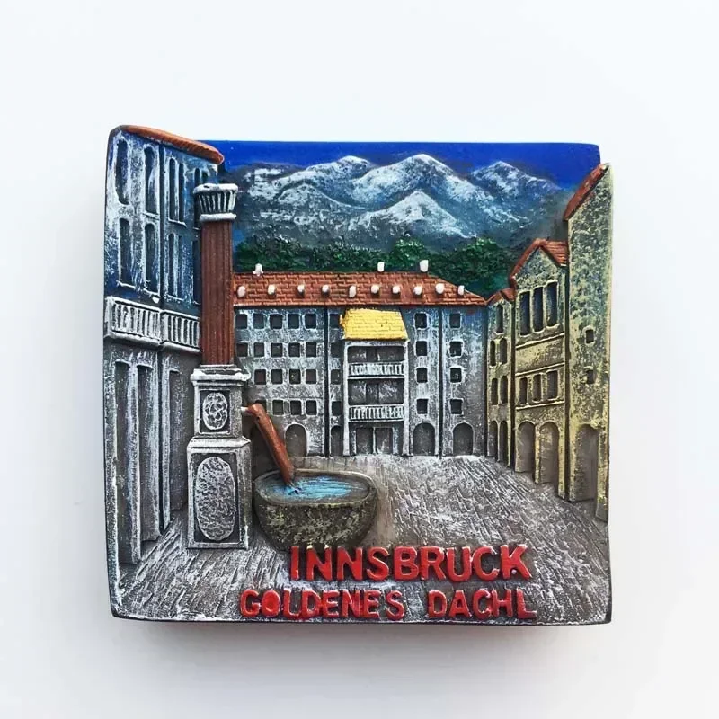 Austria Vienna Magnete Del Frigorifero di Salisburgo Innsbruck Turismo Artigianato Souvenir Autoadesivi del Frigorifero Magnetico A Mano Regalo